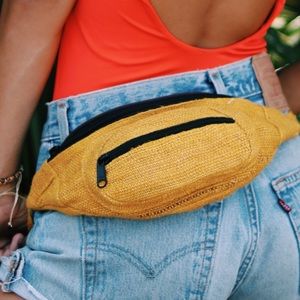 Tagless Hemp Fanny Pack Festival Bum Bag Handmade